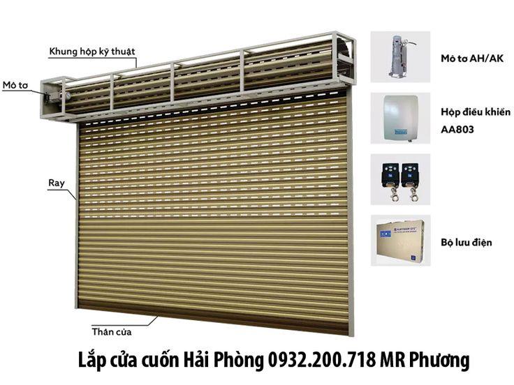 lắp đặt cửa cuốn kéo tay