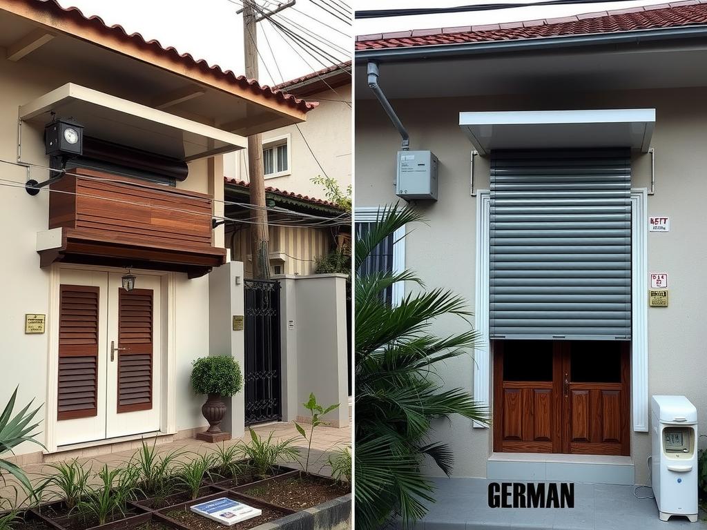 So sánh cửa cuốn Đức và cửa cuốn thường tại nhà ở Đà Nẵng