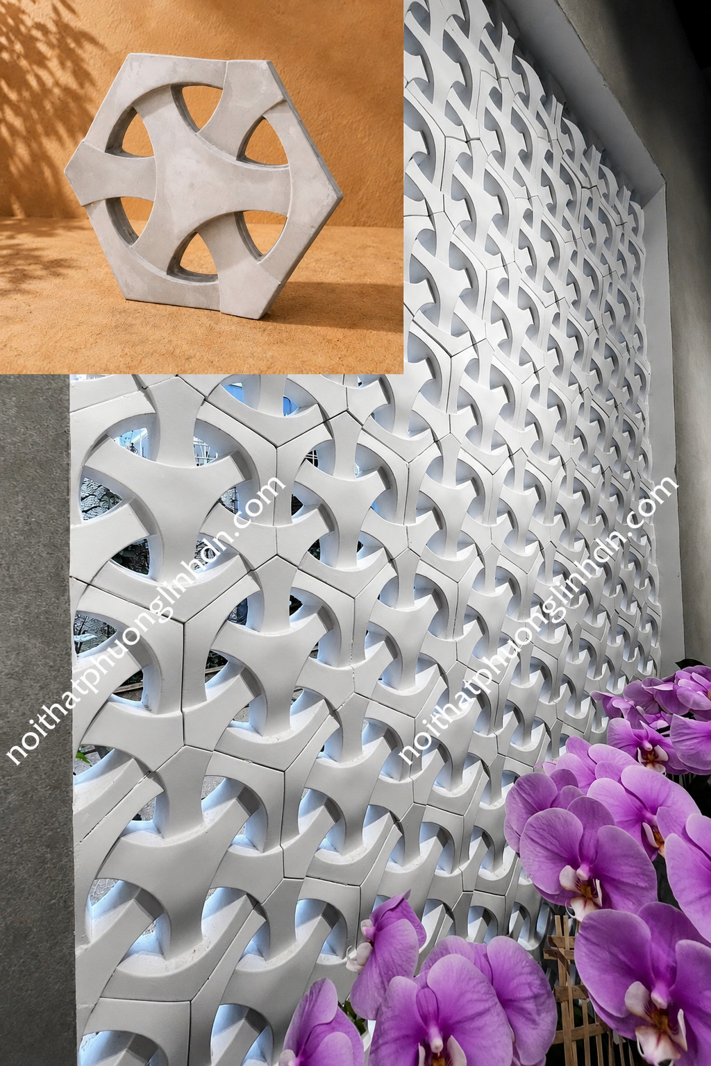 Mẫu gạch bông gió đẹp, gạch bông gió 3d, gạch bông gió nghệ thuật