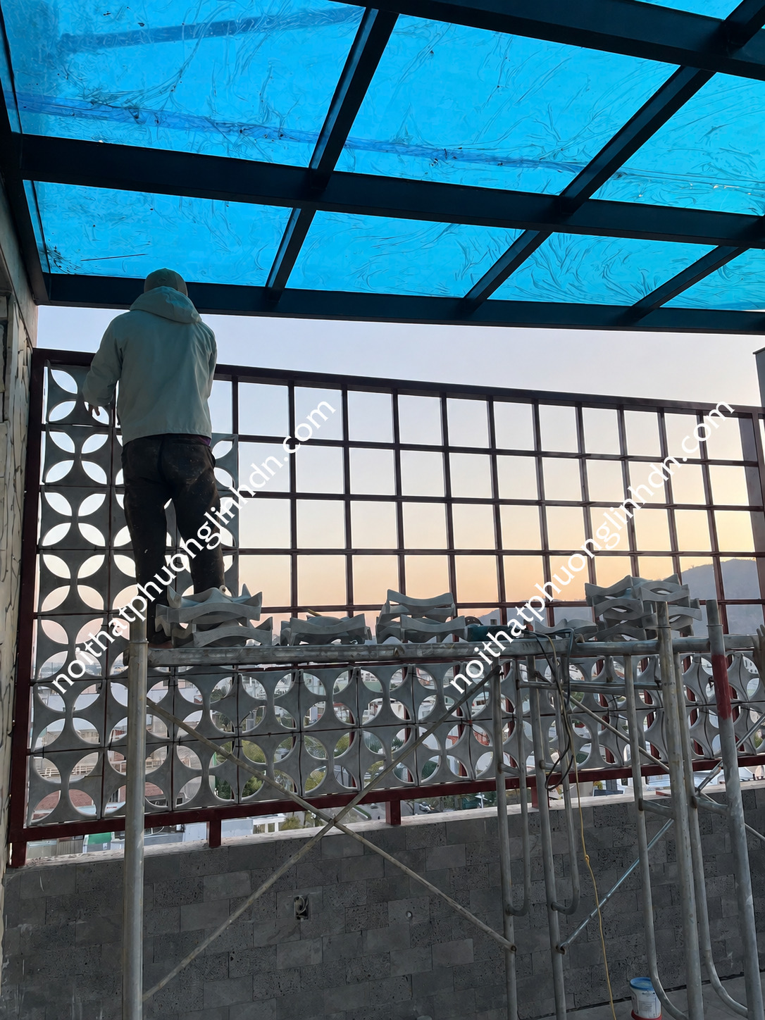 gạch bông gió 3d nghệ thuật